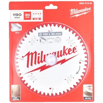 Milwaukee list testere 190x30mm 54T 4932471303 Milwaukee list testere 190x30mm 54T 4932471303