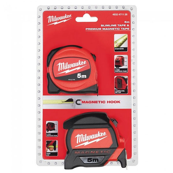 Milwaukee metar set 5m + 5m 4932471126 Milwaukee metar set 5m + 5m 4932471126