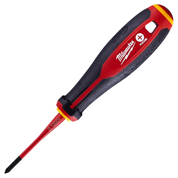 Milwaukee odvijač Tri-Lobe 1000V VDE krstasti PH0 x 60 mm 4932478720 Milwaukee odvijač Tri-Lobe 1000V VDE krstasti PH0 x 60 mm 4932478720