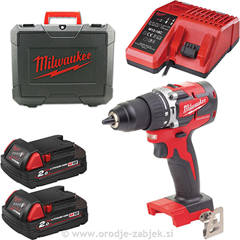 Milwaukee vibraciona bušilica odvijač M18 CBLPD-202C 4933464320 -1