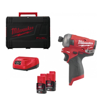 Milwaukee odvijač udarni hidraulični 1/4” 12V 2Ah M12 FQID-202X 4933464973 Milwaukee odvijač udarni hidraulični 1/4” 12V 2Ah M12 FQID-202X 4933464973