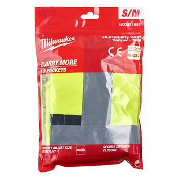 Milwaukee fluorescentni prsluk žuti 4932471889-91 Milwaukee fluorescentni prsluk žuti 4932471889-91