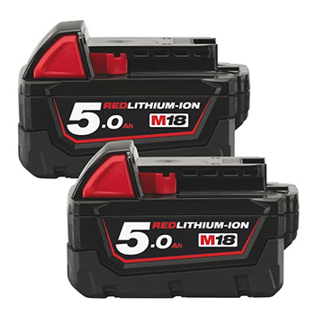 Milwaukee set - punjač + 2 baterije 18V/5Ah M18 NRG-502 4933459217 Milwaukee set - punjač + 2 baterije 18V/5Ah M18 NRG-502 4933459217