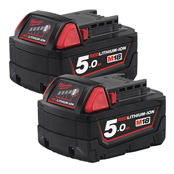 Milwaukee set - punjač + 2 baterije 18V/5Ah M18 NRG-502 4933459217 Milwaukee set - punjač + 2 baterije 18V/5Ah M18 NRG-502 4933459217