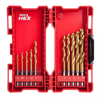 Milwaukee udarne burgije za metal 3-10mm sa hex prihvatom 1/4 Milwaukee udarne burgije za metal 3-10mm sa hex prihvatom 1/4