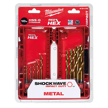Milwaukee udarne burgije za metal 3-10mm sa hex prihvatom 1/4 Milwaukee udarne burgije za metal 3-10mm sa hex prihvatom 1/4