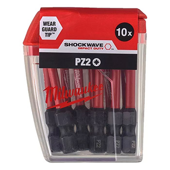 Milwaukee udarni bitsevi PZ2 x 50mm 1/4 Milwaukee udarni bitsevi PZ2 x 50mm 1/4