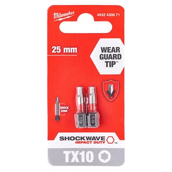 Milwaukee udarni bitsevi T10 x 25mm 1/4 Milwaukee udarni bitsevi T10 x 25mm 1/4