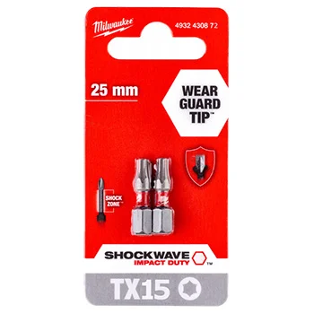 Milwaukee udarni bitsevi T15 x 25mm 1/4