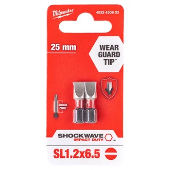 Milwaukee udarni bitsevi 1.2 x 6.5 x 25mm 1/4 Milwaukee udarni bitsevi 1.2 x 6.5 x 25mm 1/4