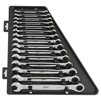 Milwaukee set viljuškasto-okastih ključeva sa krckalicom 8-22mm 15/1 4932471340 Milwaukee set viljuškasto-okastih ključeva sa krckalicom 8-22mm 15/1 4932471340