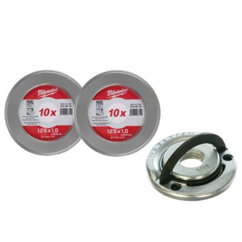 Milwaukee rezni set za brusilicu 20 kom. reznih ploča 125x 1.0 mm + Fixtec matica 4932492888 Milwaukee rezni set za brusilicu 20 kom. reznih ploča 125x 1.0 mm + Fixtec matica 4932492888