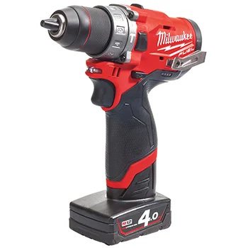 Milwaukee aku set - bušilica-odvijač 12V + aku alat za pop nitne 12V + punjač + 4 baterije + torba M12 FPD + M12 BPRT SET-2