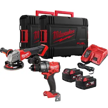Milwaukee set aku alata 2 dela FPD3 + FSAG125X u čvrstoj kutiji (2x 5.0Ah baterija + punjač) 4933492516 Milwaukee set aku alata 2 dela FPD3 + FSAG125X u čvrstoj kutiji (2x 5.0Ah baterija + punjač) 4933492516