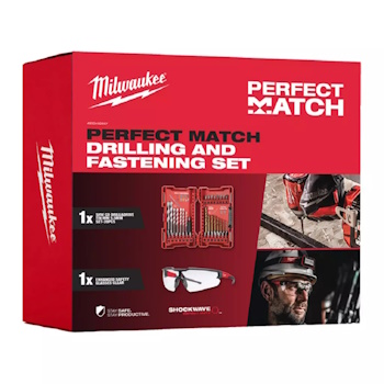 Milwaukee set burgija + prozirne zaštitne naočare Perfect Match 39/1 4932492657 Milwaukee set burgija + prozirne zaštitne naočare Perfect Match 39/1 4932492657