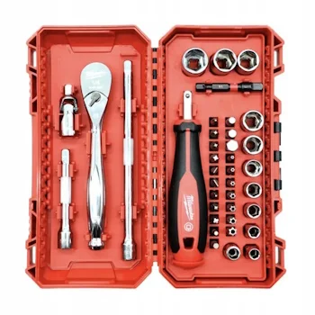 Milwaukee set gedora bitova i nasadnih ključeva 1/4 Milwaukee set gedora bitova i nasadnih ključeva 1/4