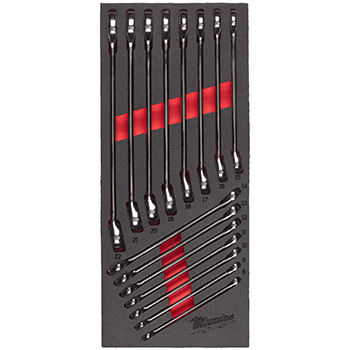 Milwaukee set viljuškasto-okastih ključeva MAX BITE™ 8-22mm 15/1 u penastom modulu 4932479827 Milwaukee set viljuškasto-okastih ključeva MAX BITE™ 8-22mm 15/1 u penastom modulu 4932479827
