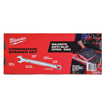 Milwaukee set viljuškasto-okastih ključeva MAX BITE™ 8-22mm 15/1 u penastom modulu 4932479827 Milwaukee set viljuškasto-okastih ključeva MAX BITE™ 8-22mm 15/1 u penastom modulu 4932479827