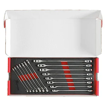 Milwaukee set brzih viljuškasto-okastih ključeva MAX BITE™ 8-22mm 15/1 u penastom modulu 4932479828-3