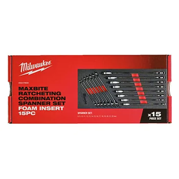 Milwaukee set brzih viljuškasto-okastih ključeva MAX BITE™ 8-22mm 15/1 u penastom modulu 4932479828-4