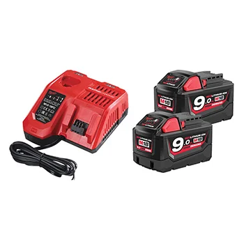 Milwaukee set - punjač + 2 baterije 18V/9Ah M18 NRG-902