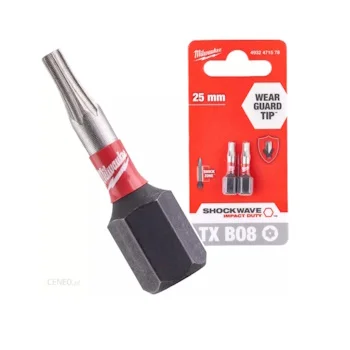Milwaukee udarni bit TX BO8x25mm 2/1 4932471578 Milwaukee udarni bit TX BO8x25mm 2/1 4932471578