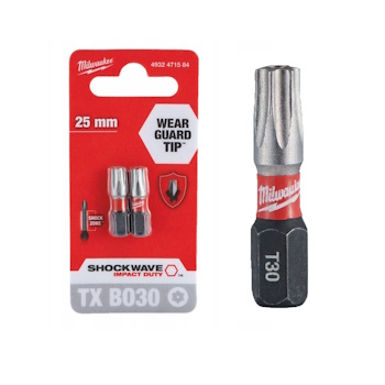 Milwaukee udarni bit TX BO30x25mm 2/1 4932471584 Milwaukee udarni bit TX BO30x25mm 2/1 4932471584
