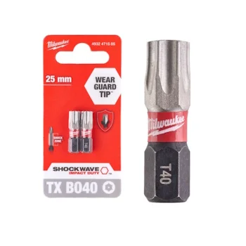 Milwaukee udarni bit TX BO40x25mm 2/1 4932471585 Milwaukee udarni bit TX BO40x25mm 2/1 4932471585