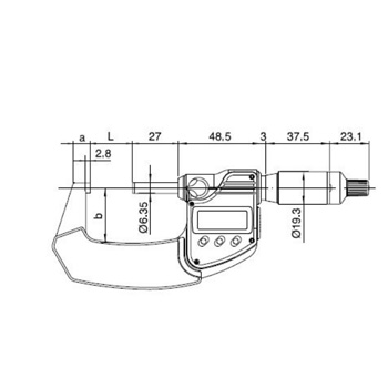 Mitutoyo digitalni mikrometar za spoljašnje merenje QuantuMike 0-25mm 293-145-30-2