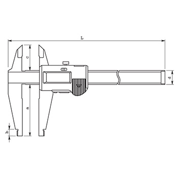 Mitutoyo digitalno pomično merilo 0-500mm, donji kljunovi za un. merenje 551-204-10-4