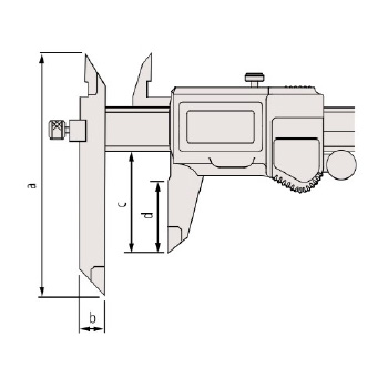 Mitutoyo digitalno pomično merilo 0-200mm sa podesivim kljunovima 573-612-20-4
