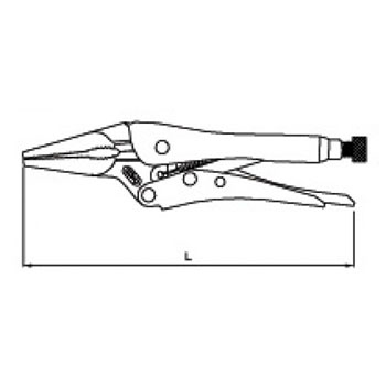Modeco klešta grip špicasta L215 22-014 Modeco klešta grip špicasta L215 22-014