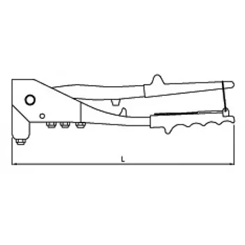 Modeco klešta za pop nitne L250mm 40-006 Modeco klešta za pop nitne L250mm 40-006
