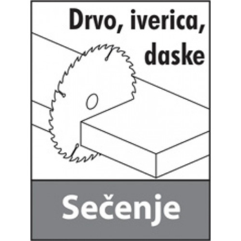 Modeco list kružne testere za drvo sa lancem 125x22mm 65-751 Modeco list kružne testere za drvo sa lancem 125x22mm 65-751