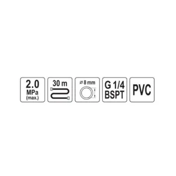 Yato YT-24253 metalna motalica sa pneumatskim crevom 30 m 8 mm 20 bar-1