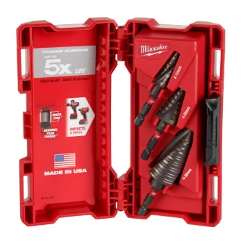 Milwaukee set stepenastih burgija Shockwave 48899266 Milwaukee set stepenastih burgija Shockwave 48899266