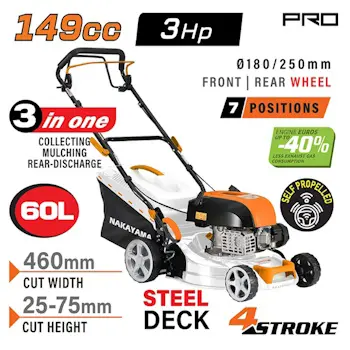 Nakayama Pro samohodna benzinska kosilica 3ks PM5465 Nakayama Pro samohodna benzinska kosilica 3ks PM5465