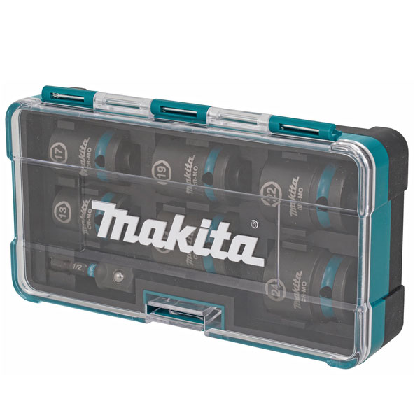 Makita set nasadnih ključeva 7 komada sa adapterom Impact Black 1/2 Makita set nasadnih ključeva 7 komada sa adapterom Impact Black 1/2