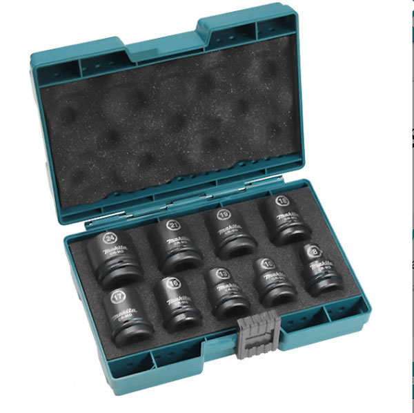 Makita set nasadnih ključeva 9 komada Impact Black 1/2 Makita set nasadnih ključeva 9 komada Impact Black 1/2