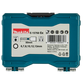 Makita set nasadnih ključeva 6 delova E-15768 Makita set nasadnih ključeva 6 delova E-15768
