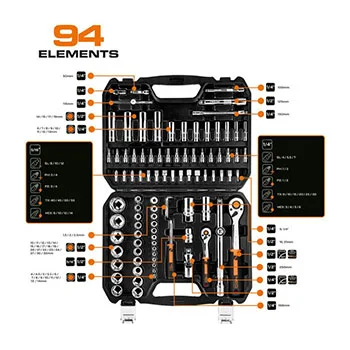 Neo set nasadnih ključeva 1/2″ 1/4″ 94/1 10-062-1