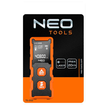 Neo laserski daljinometar 20m 75-202 Neo laserski daljinometar 20m 75-202