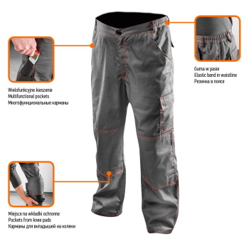 Neo pantalone radne sive 81-420-x Neo pantalone radne sive 81-420-x