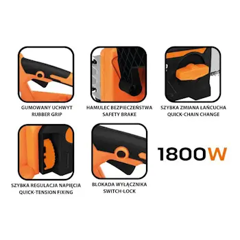 Neo Tools električna lančana testera 1800W 405mm 04-632-8