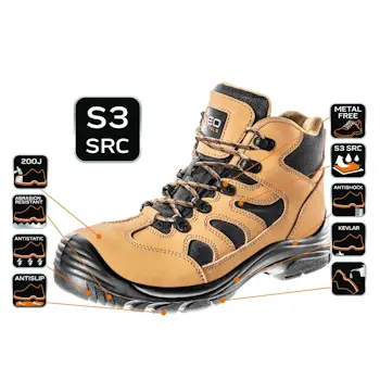Neo Tools radna duboka cipela S3 SRC/Nubuk koža 81-12x Neo Tools radna duboka cipela S3 SRC/Nubuk koža 81-12x