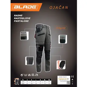 Neo Tools radne rastegljive pantalone BWP-02 Neo Tools radne rastegljive pantalone BWP-02