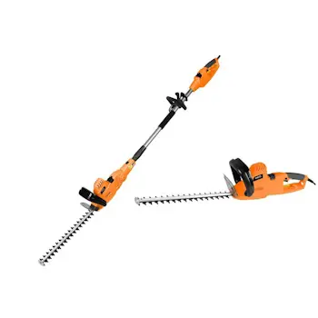 Neo Tools 2u1 baštenski alat sa teleskopskom ručkom – testera + makaze za živu ogradu 04-634-1