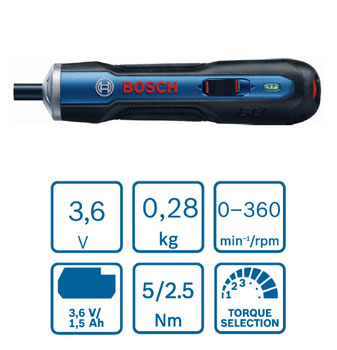 Bosch akumulatorski odvrtač GO 06019H2022-4