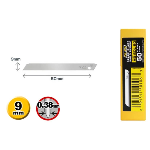 Olfa profesionalni nožić 9mm AB-SOL-50 Olfa profesionalni nožić 9mm AB-SOL-50