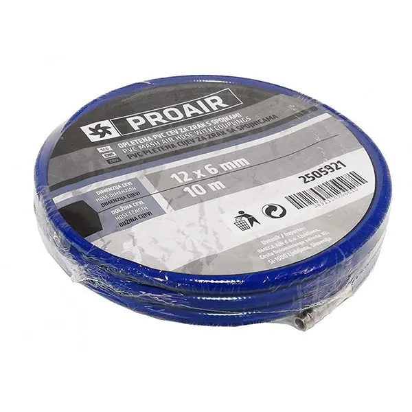 Omega Air poliuretansko pleteno ravno crevo za komprimovani vazduh 10m 12x6mm PU 2505921